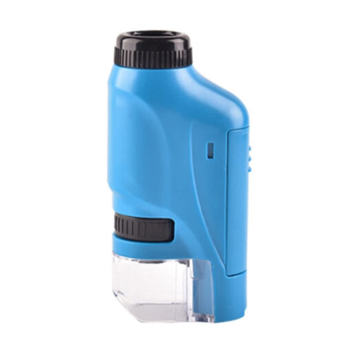 Pocket Microscope with LED Light, 60x120x Handheld Mini Magnifier for Kids Learning and Exploration