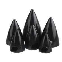 Carbon Fiber RC Airplane Propeller Spinner CW 2 Blade Cone, Lightweight Aerodynamic Design for Gasoline Plane Model