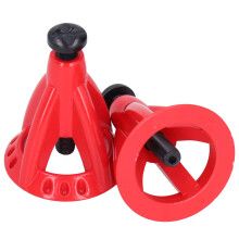RC Car Jack Stands 2pcs Red, Adjustable Metal Lifting Stands for RC Trucks Crawlers and Cars