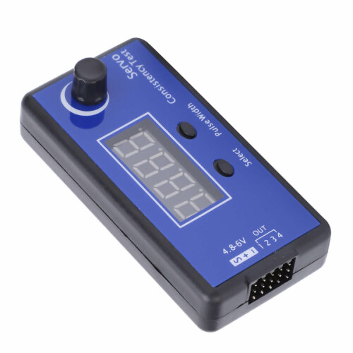 Digital RC Servo Tester with Precise Servo Calibration and Adjustable Pulse Control for Aircraft and Car