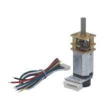 6V DC Gear Motor with Encoder, Torque Mini N20 Metal Gearbox for Robot Models 750RPM