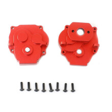 Metal Gearbox Housing Red Aluminum RC Car Upgrade Parts Durable Lightweight Design for TRX4M