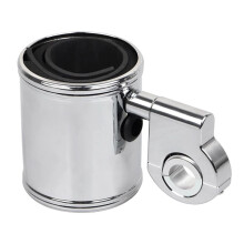 Universal Motorcycle Handlebar Drink Cup Holder Chrome for 7/8Inch 1Inch 1.25Inch Sportster