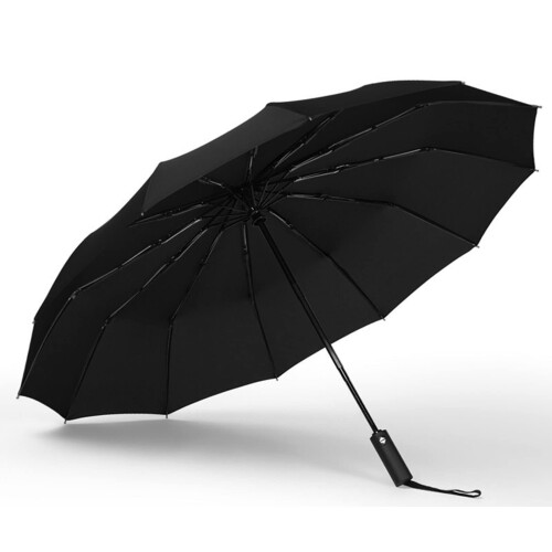 Reverse Umbrella with Reflective Strips, Windproof Automatic Folding Design for Rain and UV Protection 1