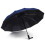 Reverse Umbrella with Reflective Strips, Windproof Automatic Folding Design for Rain and UV Protection 3