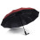 Reverse Umbrella with Reflective Strips, Windproof Automatic Folding Design for Rain and UV Protection 4