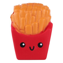 Squishy Fries Toy 3.9 Inch Soft Kawaii Fries Design Stress Relief Squeeze Toy for Kids Party Favor