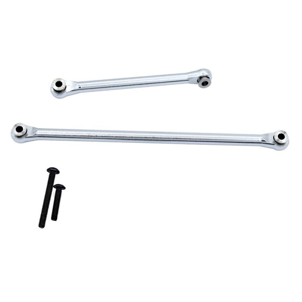 Rc Steering Rods Metal Linkage Set For Axial Utb18 Capra 1/18 Rc Crawler Car, Durable Upgrade Parts Silver 9045646545998