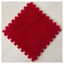 16Pcs Interlocking Foam Floor Mats Soft EVA Tiles for Kids Playroom Bedroom 12x12in Red Wine