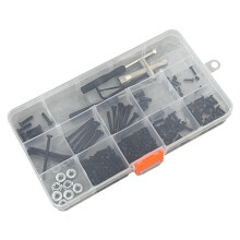 RC Screw Kit for WLtoys 1/10 1/12 RC Cars, Durable Metal Hardware Set with Complete Tools