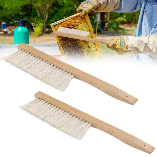 Miayilima 2-Pack Bee Brushes Compatible with Beekeeping Tools Natural