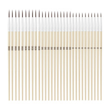 30Pcs Wood Detail Paint Brush for Fine Detailing Acrylic-1 30