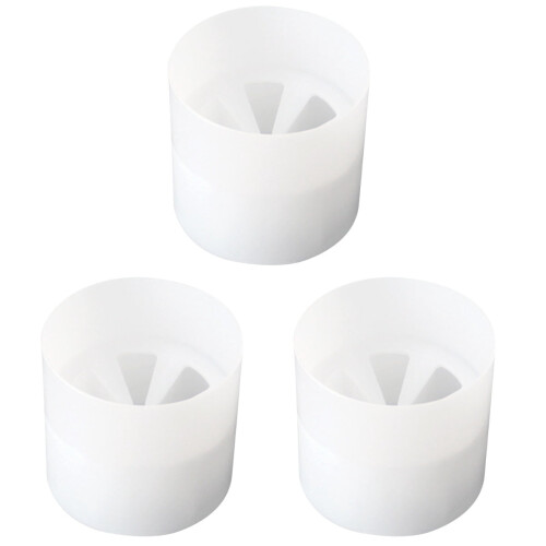 3 stk. golftilbehør golfbolde putting hul putting cups hvid