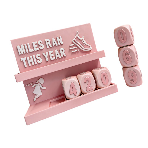 Essential Tool Running Mileage Counter Trackers For-Pink