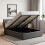 Vida Designs (Double, Dark Grey Linen) Veronica Ottoman Bed Frame Bedroom Storage UKFR 2