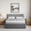 Vida Designs (Double, Dark Grey Linen) Veronica Ottoman Bed Frame Bedroom Storage UKFR 3