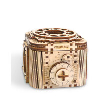 3D Wooden Puzzle Password Box with Mechanical Lock, DIY Model Kit Gift for Adults and Teens
