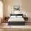 Vida Designs (Double, Dark Grey Linen) Veronica Ottoman Bed Frame Bedroom Storage UKFR 6