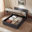 Vida Designs (Double, Dark Grey Linen) Veronica Ottoman Bed Frame Bedroom Storage UKFR 7