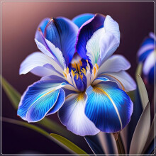 Iris Elegance Surprise cserepes termesztéshez, ősszel vagy tavasszal beltéri vagy beltéri termesztéshez