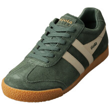 (5) Gola Harrier Mirror Womens Fashion Trainers in Green Gold