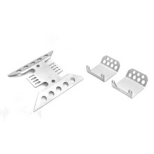 SCX6 Metal Skid Plate and Differential Cover Armor Upgrade for AXIAL 1/6 RC – HeavyDuty Durability