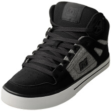 (42) DC Shoes Herren Skate Trainer PURE HIGH-TOP WC Schwarz Grau