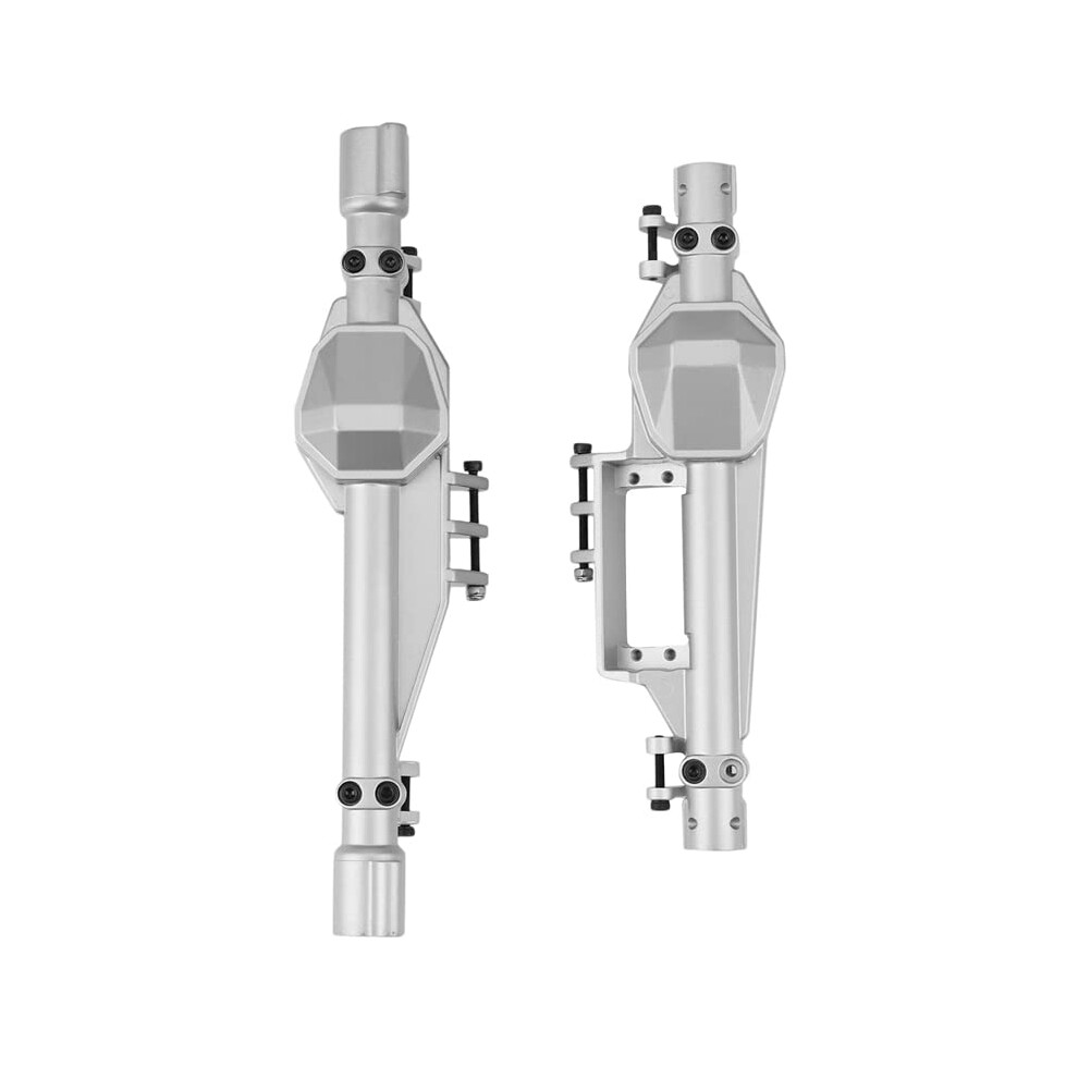 Rc Axle Housing Metal Front And Rear For Axial Rbx10 Ryft 1/10 Crawler Upgrade Parts Finish Silver 9351714754163