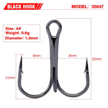100 stk. kompatible med Sharp Anchor Hook størrelse #1-14# havfiskekrog