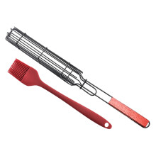 BHXYSGD Grillkorgset BBQ Grillkorg med Handtag och Borste