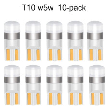 t10w5w hvid10-pak LED-pærer med 1 stk. 3030smd-chip. Hvid Hvid