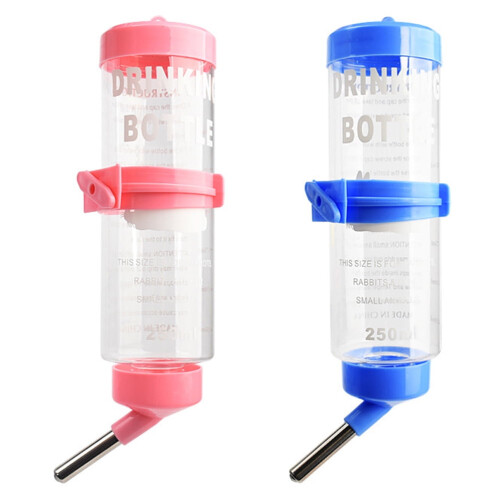 Guangmc2pcs Kaninbur Vandflaskefoder Hængende Dispenser til &