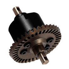 RC Differential Gear Set Metal Upgrade Parts Black Steel Front Gear Case for Slash 4X4 5381 6882 5379