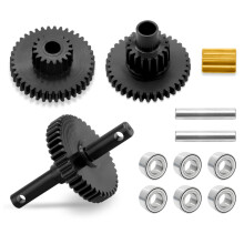 Transmission Gear Set 16.6:1 Heavy Duty Steel Gears CNC Precision Upgrade for TRX4M 1/18 RC Crawler