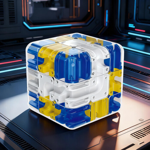 3D Maze Ball Puzzle Cube with 360 Rotating Labyrinth Design for Spatial Reasoning and Focus Training 2