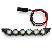 RC Car LED Light Bar 6LED Spotlight for 1/18 TRX4M Bronco Roof Lighting Upgrade