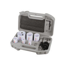 Bosch Multi Material Hole Saw Plumbers Set 9-Piece, 6 Sizes with 2 Arbors and Case.