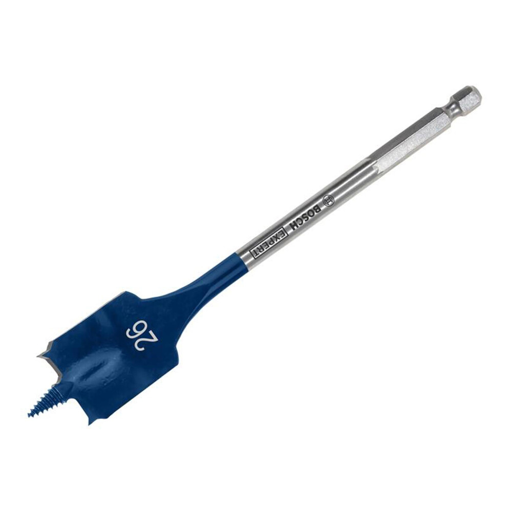 Bosch Expert Self Cut Speed Spade Drill Bit 26 Mm X 100 Mm Cutting X 152 Mm Overall.