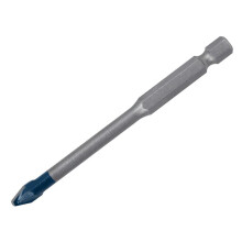 Bosch EXPERT HEX-9 Hard Ceramic Tile Drill Bit 6 x 90 mm - Carbide Tip, Ground Tip, Cylindrical Shank
