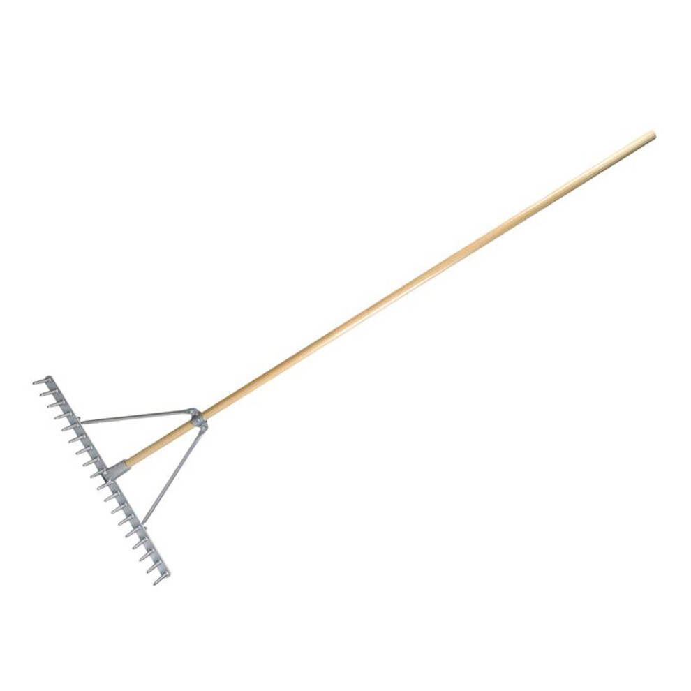 Faithfull Aluminium Landscape Rake 18 Teeth With 1.8M 100% Fsc Wood Handle - Boxed
