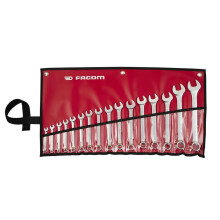 Facom 40B.JV16PB 40B Series Slim Metric Combination Spanner Set, 16 Piece 6–24mm