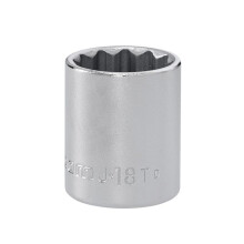 Facom J.18T 12-point standard socket 3/8in drive 18mm.