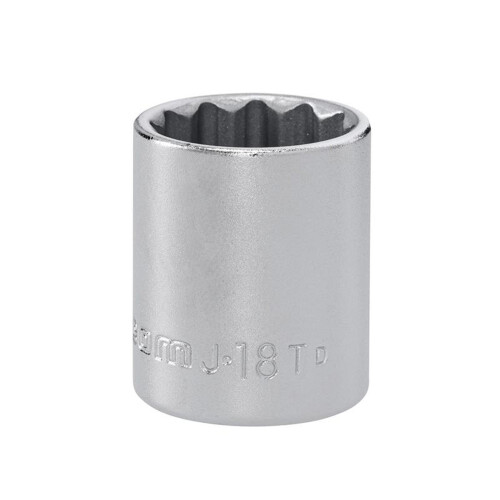 Facom Facom J.18T 12-point standard socket 3/8in drive 18mm.