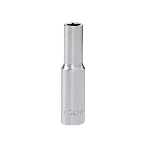 Facom Facom R.6LAT 6mm 6-Point Deep Socket 1/4in Drive - Satin Finish.