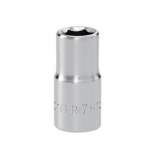 Facom R.7HT 6-Point Standard Socket 1/4in Drive 7mm - Chrome Vanadium Satin Finish