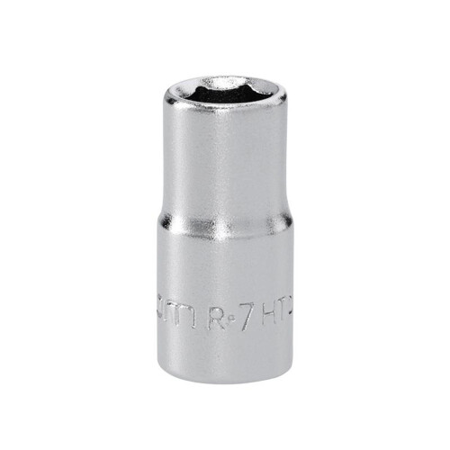 Facom Facom R.7HT 6-Point Standard Socket 1/4in Drive 7mm - Chrome Vanadium Satin Finish