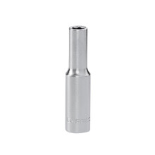 Facom R.5.5LAT 1/4in Drive 6-Point Deep Socket 5.5mm - Chrome Vanadium Satin Finish.