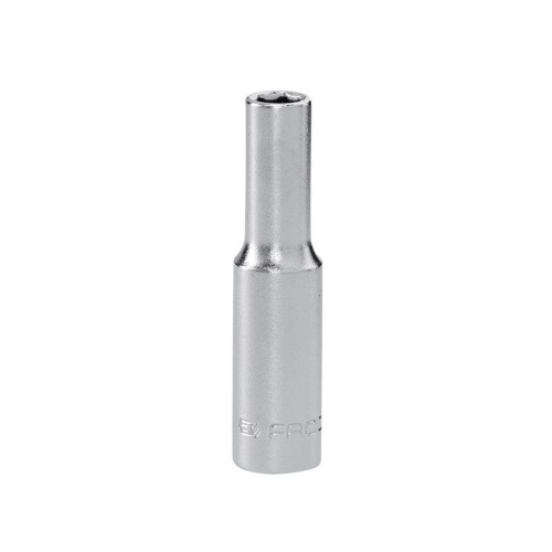 Facom Facom R.5.5LAT 1/4in Drive 6-Point Deep Socket 5.5mm - Chrome Vanadium Satin Finish.