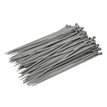Faithfull Grey Nylon Cable Ties 4.8 x 250mm Pack of 100.
