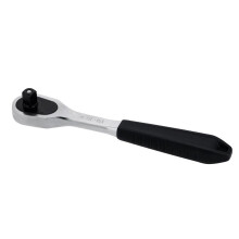 Facom SL.151 Slim Pear Head 1/2" Drive Ratchet - 72-Tooth, Ergonomic Handle, Matte Chrome Finish